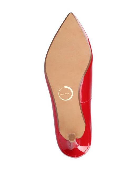Journee Collection Red Scylee Pump