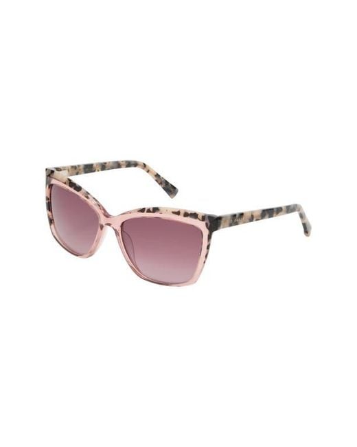 Ted Baker Pink 56Mm Gradient Square Sunglasses
