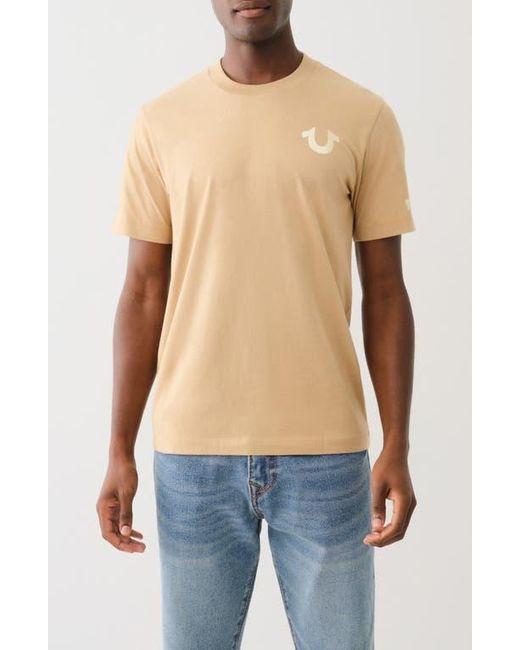 True Religion Blue Fast Buddha Rhinestone Graphic T-Shirt for men
