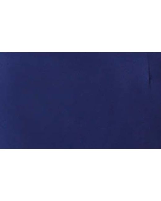 Elliatt Blue Camo Asymmetric Satin Cocktail Dress
