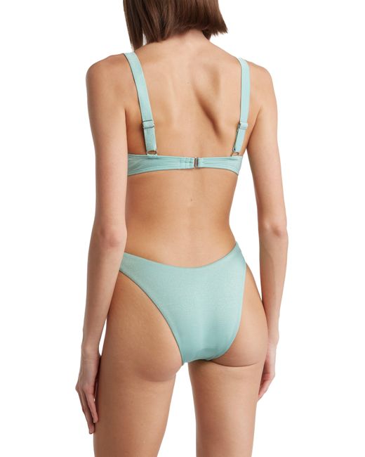 VYB Blue Shimmer Underwire Two-piece Swimsuit