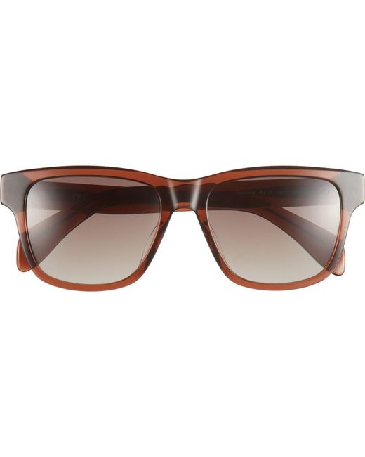 Rag & Bone Brown 54Mm Rectangular Sunglasses for men