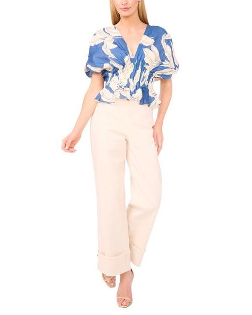 Parker Blue The Halle V-Neck Cinch Waist Top