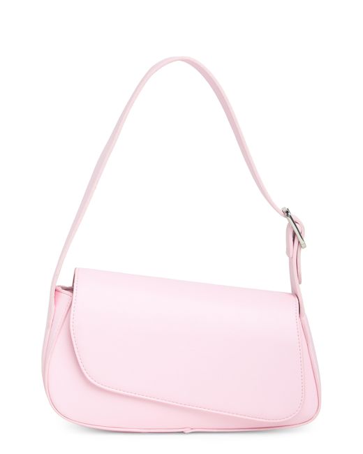 BCBGMAXAZRIA Pink Asymmetric Flap Shoulder Bag