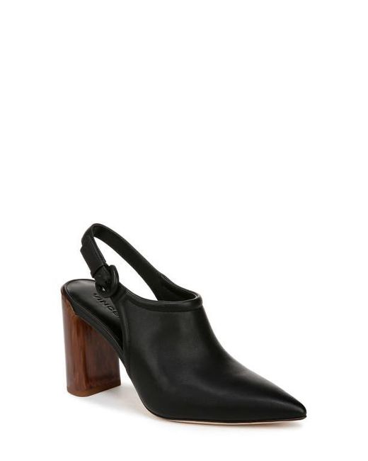 Vince Black Pyra Slingback Pointed Toe Pump