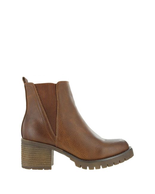 MIA Jody Ribbed Block Heel Chelsea Boot 