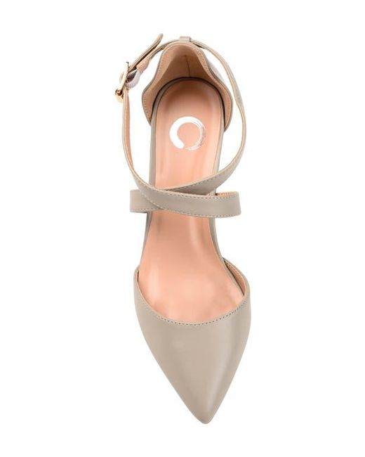 Journee Collection Pink Riva Crossover Pump