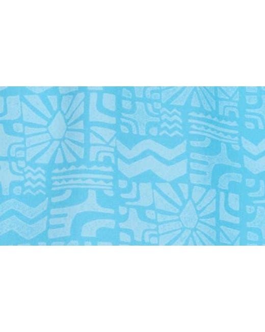 Volcom Blue Lino Swim Trunks for men