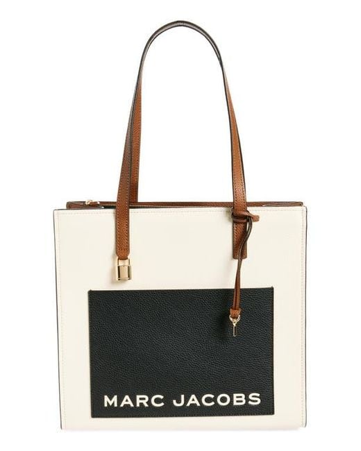 Marc Jacobs Black Mini Grind Leather Tote