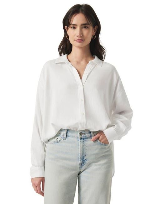 Splendid White Ella Button-Up Shirt