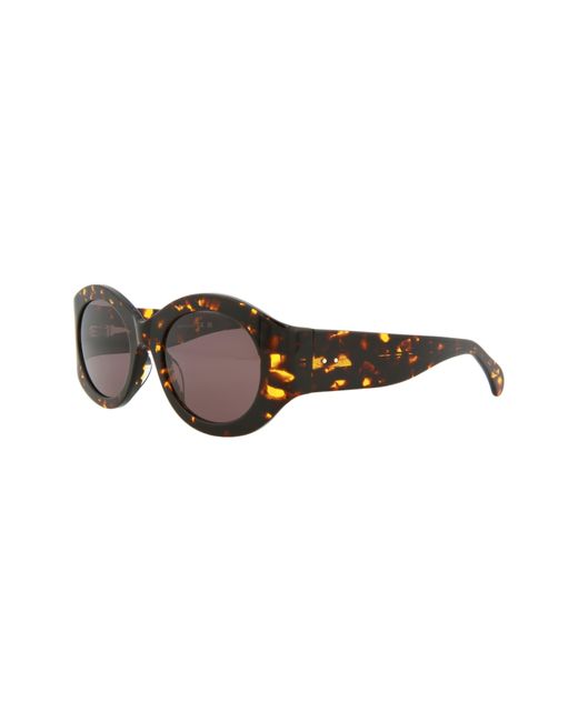 Alaïa Brown 53mm Oval Sunglasses