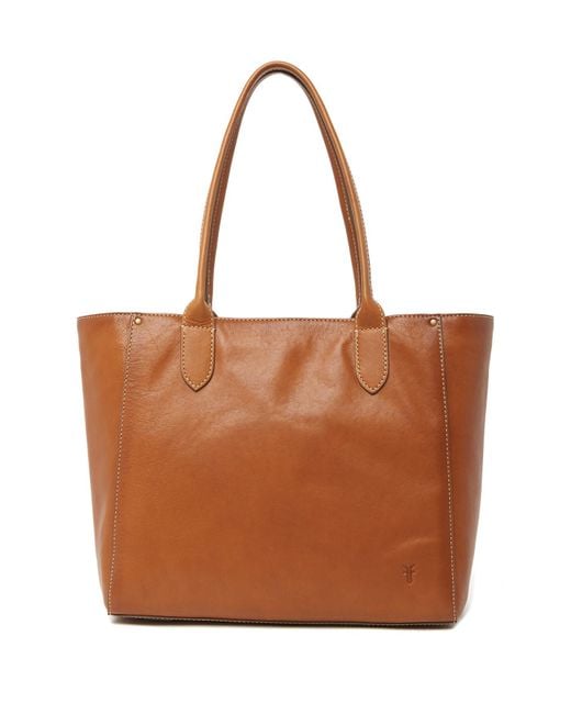 Frye Brown Olivia Leather Tote Bag