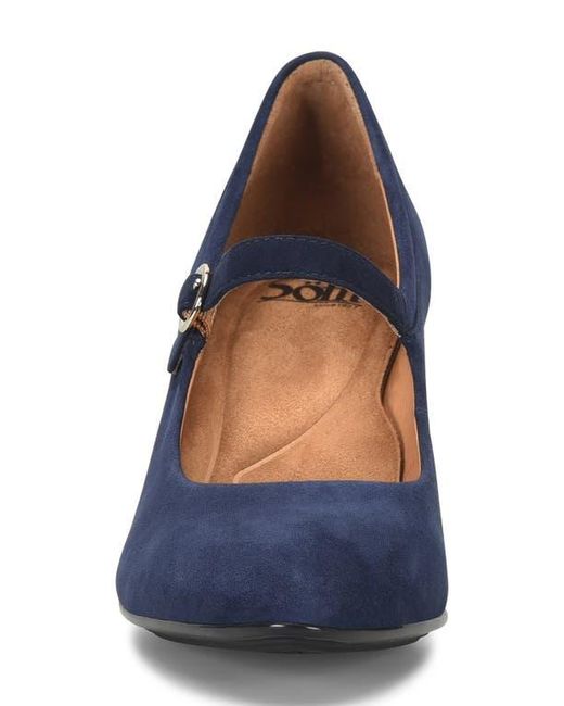 Söfft Blue Sienna Pointed Toe Mary Jane Pump