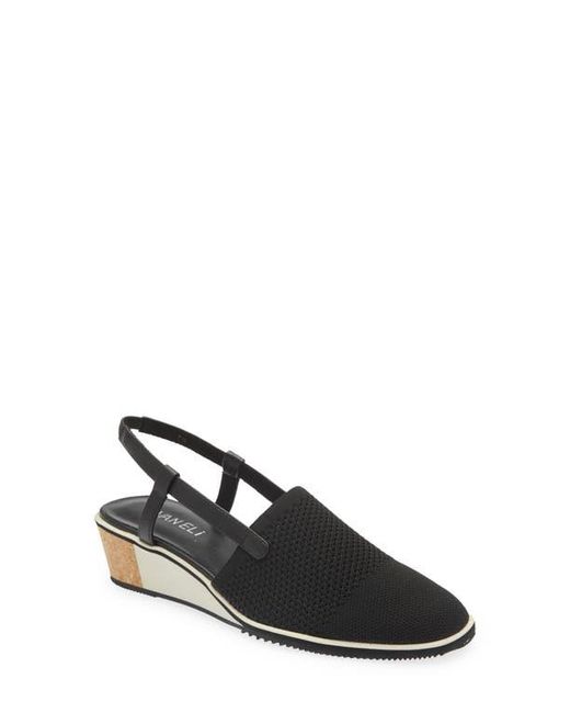 Vaneli Black Greer Slingback Wedge