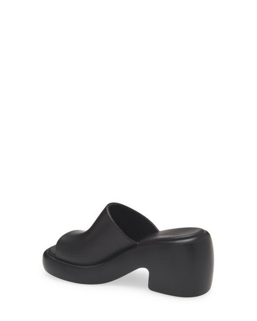 Ferragamo Gray Platform Slide Sandal