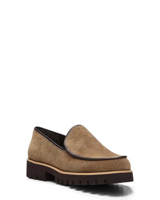 Donald J Pliner Patent Platform Loafer In Biscotti At Nordstrom Rack in Brown | Lyst