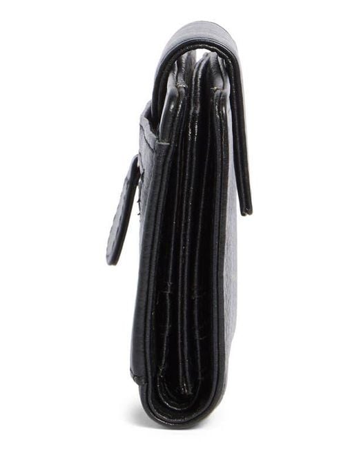 MUNDI SMALL LEATHER GOODS Black Pixie Leather Card Case