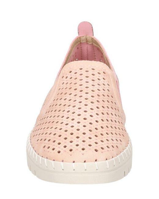 Easy Street Pink Fresh Perforated Slip-On Sandal
