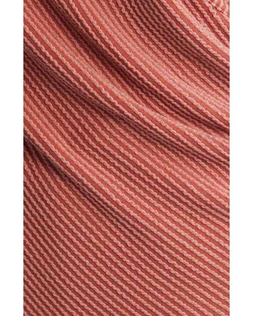 Loveappella Red Texture Wrap Front Top