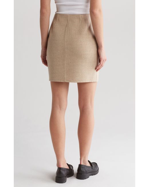 Theory Multicolor Houndstooth Wool & Cashmere Pencil Skirt