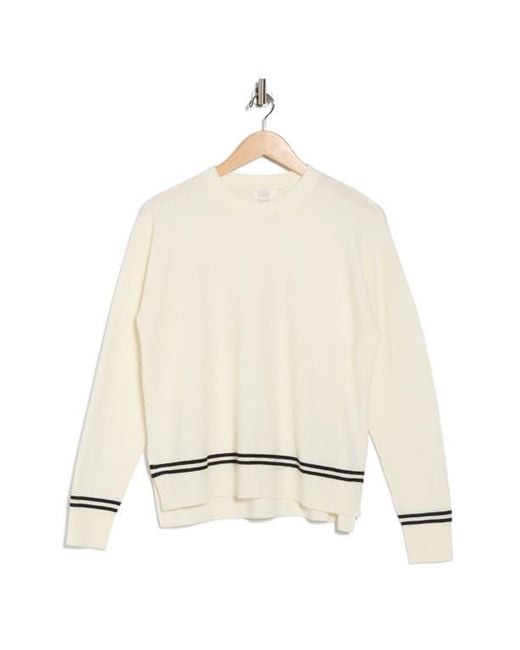 Nordstrom Rack White Tipped Crewneck Sweater