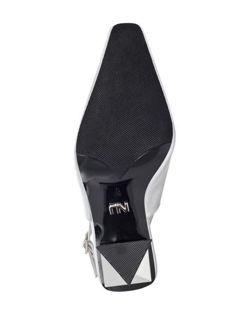 Ninety Union Metallic Jane Cap Toe Slingback Pump