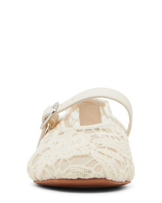 Steve Madden White Dreaming Mary Jane Flat