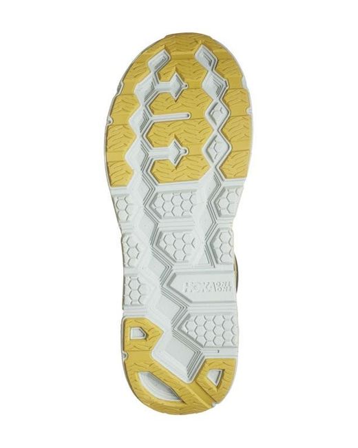 Hoka One One Yellow Gender Inclusive Clifton L Suede Sneaker