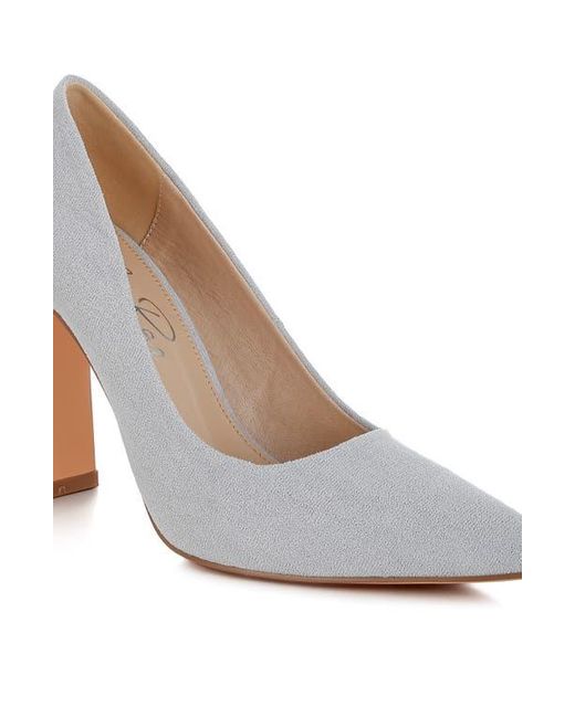 LONDON RAG White Uboa Pointed Toe Pump
