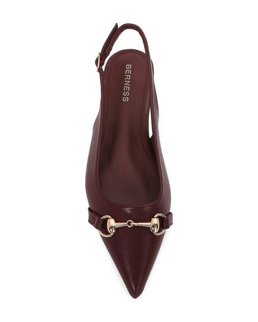 BERNESS Brown Bit Slingback Flat