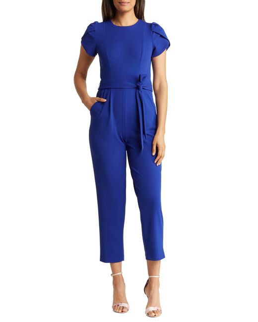 Calvin Klein Blue Tulip Sleeve Jumpsuits