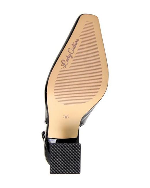 Lady Couture Black Mistic Slingback Pump