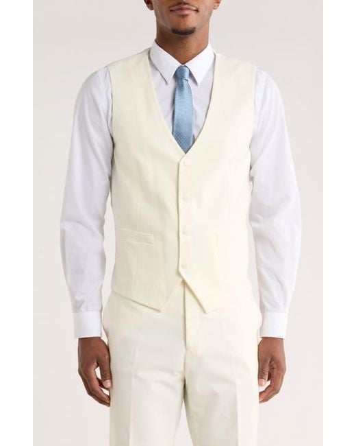 ZEGARIE Natural Solid 3-Piece Suit for men