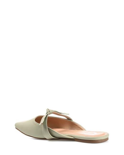 Journee Collection White Missie Bow Mule