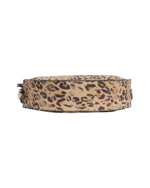 Steve Madden Metallic Suede Half Moon Crossbody Bag
