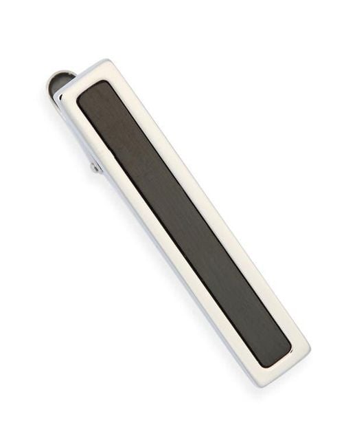 James Michael Black Insert Tie Bar for men