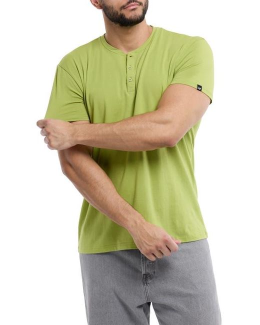 Xray Jeans Green Short Sleeve Henley for men