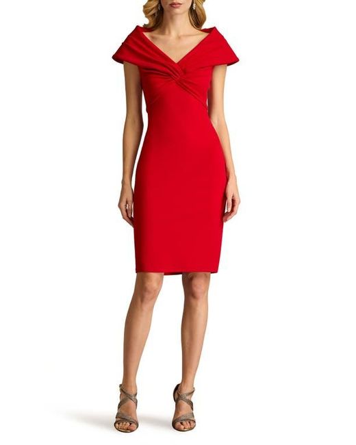 ruched red dress Red Ruched Maxi Dress With Slit main image 1