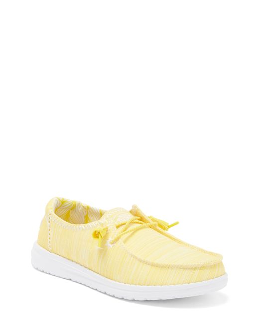 Hey Dude Wendy Slipon Sneaker in Yellow Lyst