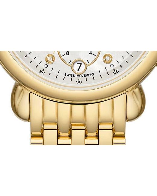 Michele Metallic Csx Diamond Bracelet Watch for men