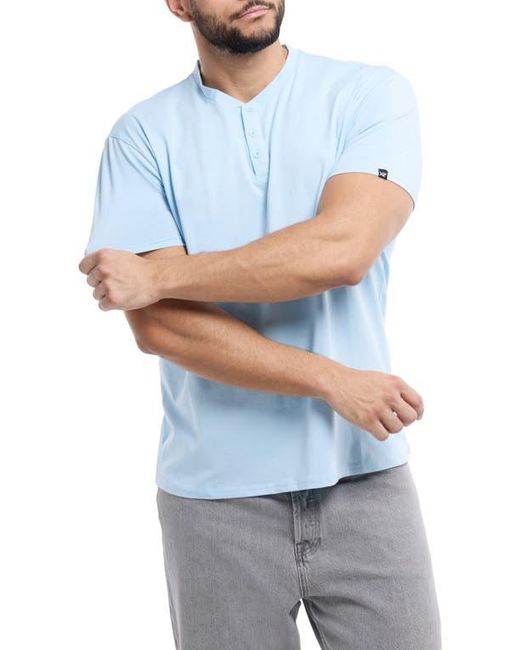 Xray Jeans Blue Short Sleeve Henley for men