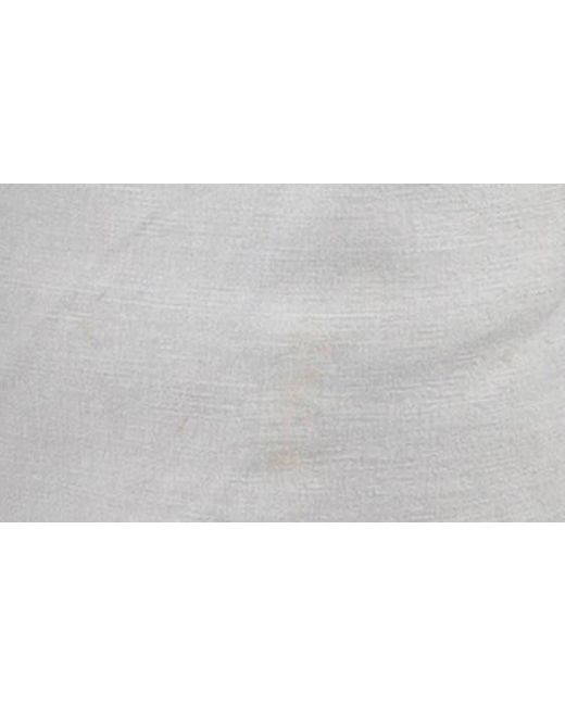 Tailor Vintage Gray Puretec Cool® Linen & Cotton Chino Pants for men