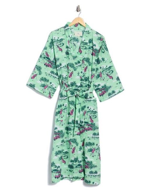 Printfresh Green Print Robe