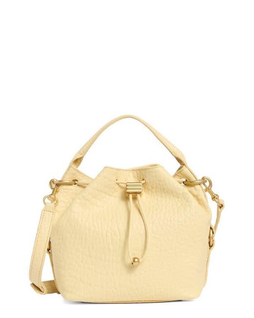 Vince Camuto Metallic Pippa Leather Bucket Bag