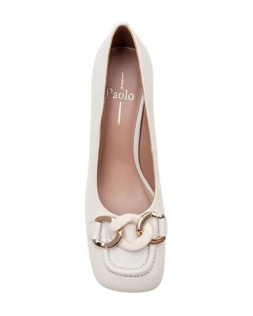 Linea Paolo Natural Phoebe Platform Pump