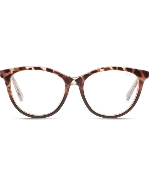 Quay Brown All Nighter 55Mm Cat-Eye Reading Glasses