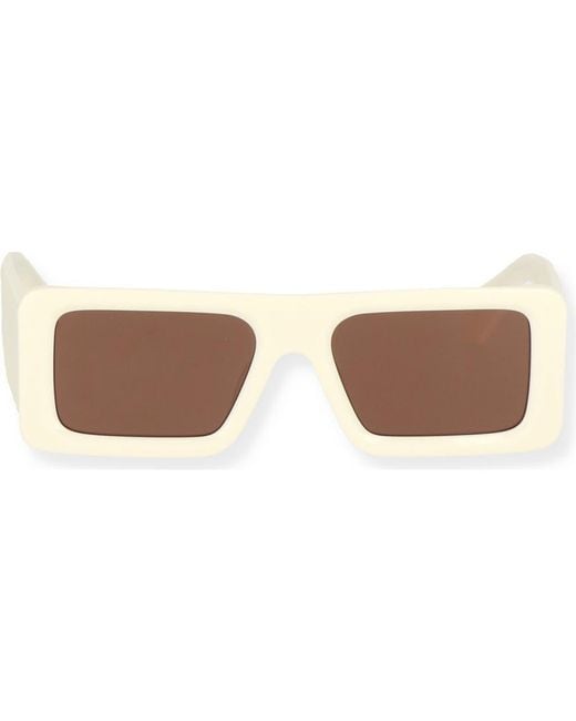 Off-White c/o Virgil Abloh Brown Troy 54Mm Rectangular Sunglasses for men