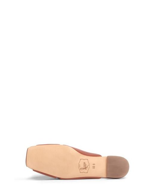 Anthony Veer Brown Woven Vamp Leather Mule Flats