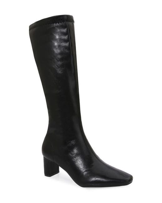 BERNESS Black Square Toe Boot