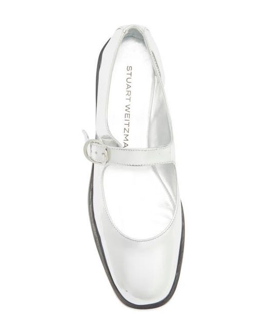 Stuart Weitzman White Loralei Mary Jane